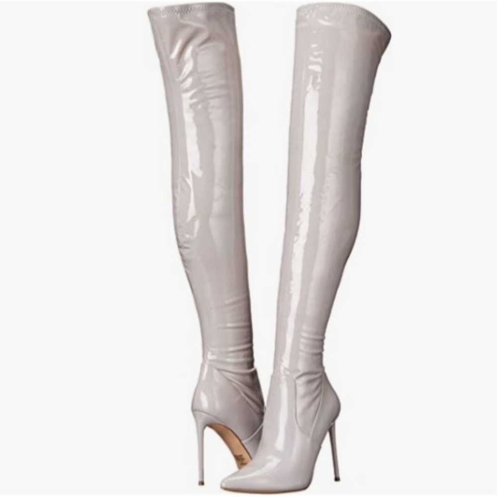 Steve Madden Viktory Gray Over Knee Boots 7.5
